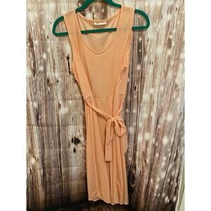 Pink Blush Maternity Dress - Peach Size XL